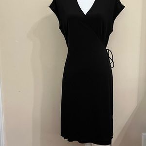Elegant Black Wrap Dress